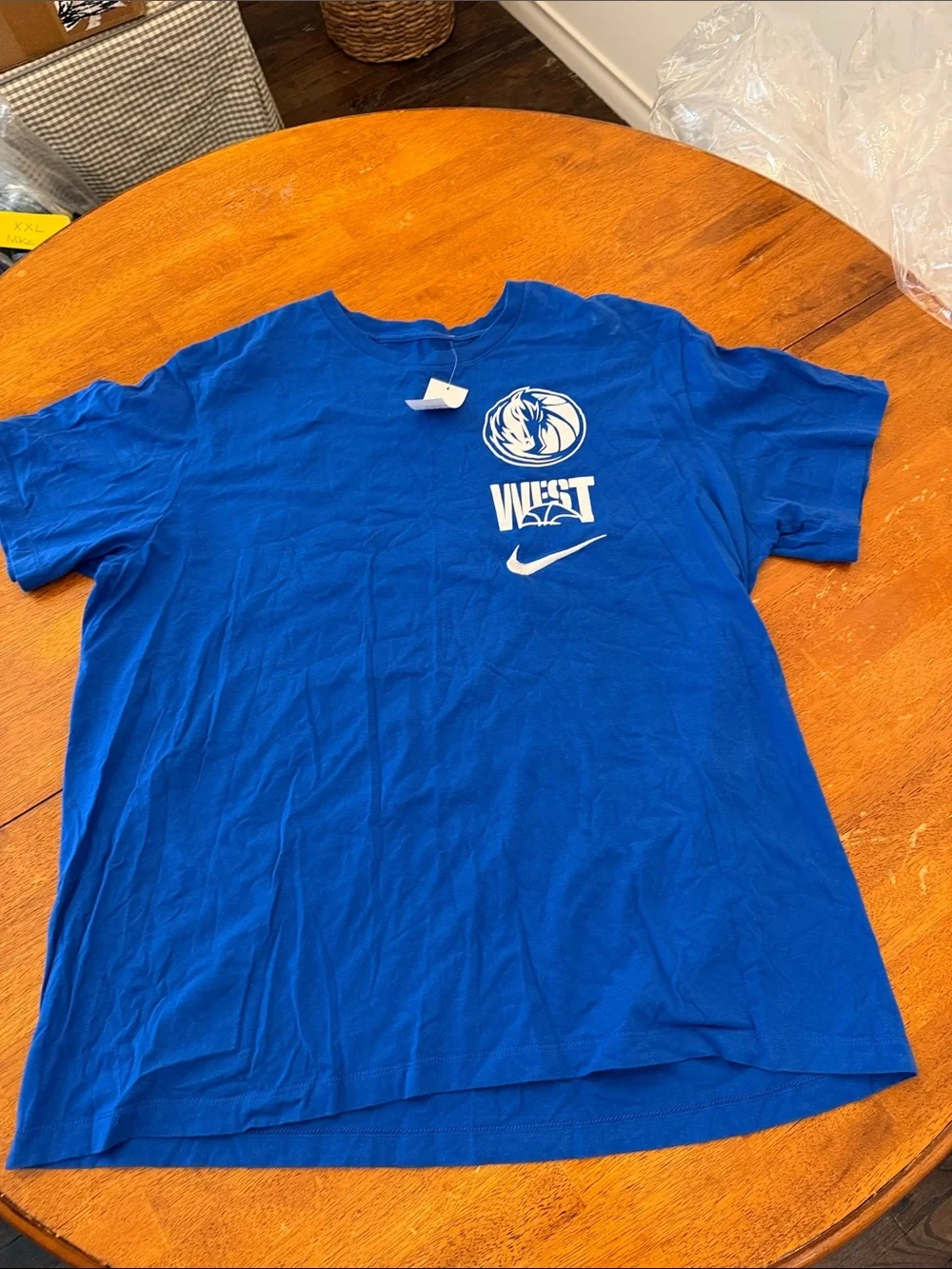 Nike Royal Blue Dallas Mavericks Graphic Tee xxl West